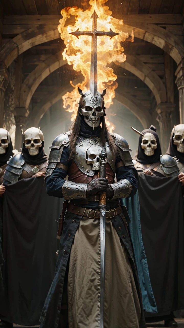 War Swordsmen , skull masks