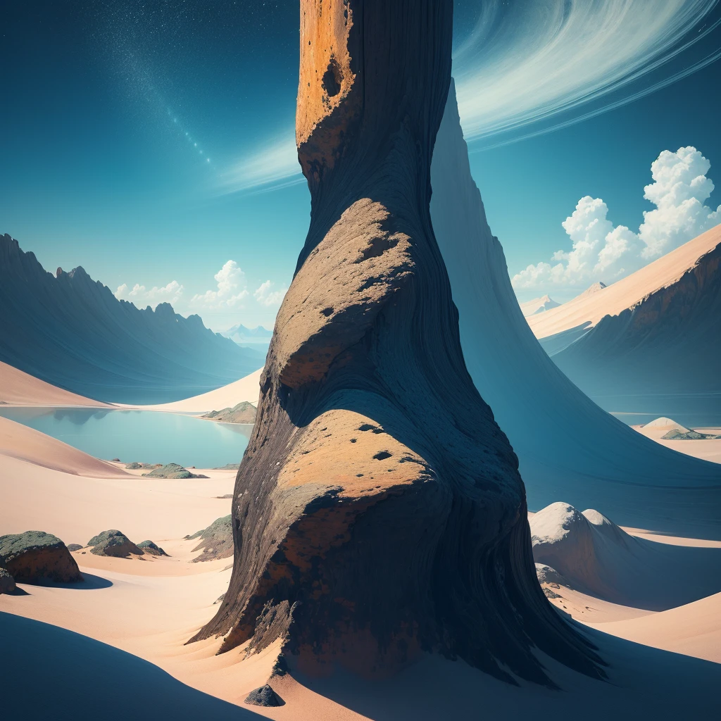 a vast and unfathomable void, where there was no form, color or life, there was only a silent and eternal calm.