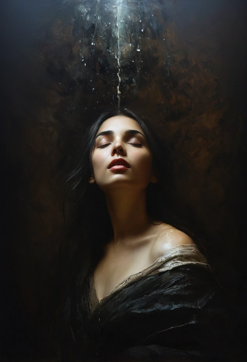 painting of a dream. Inspiration, cinematic scene, volumetric lights, ultra realistic, in the style of nicola samori