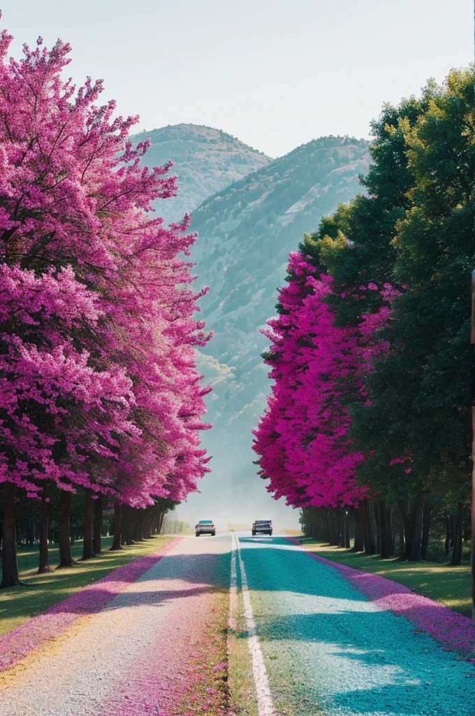 Create me an image that has a lot of color and no black or white spaces. You understand?