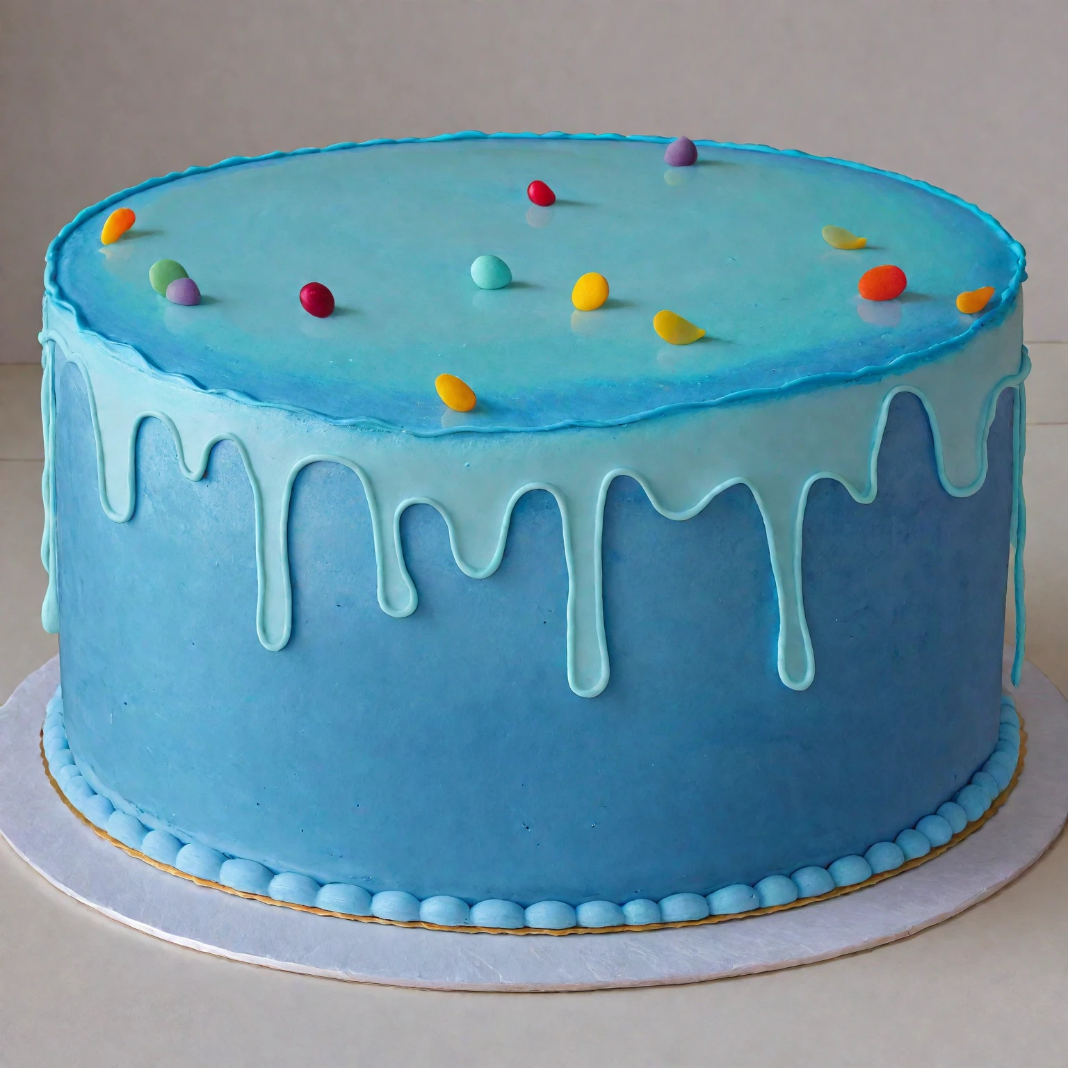 blue cake