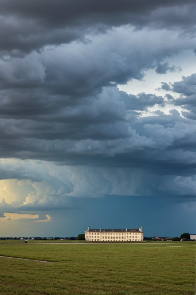 Ciel durant orage et eclair