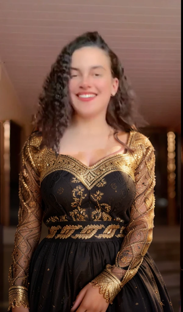 a morena girl, detailed realistic portrait, beautiful detailed eyes, beautiful detailed lips, extremely detailed face, long eyelashes, dark curly hair, warm lighting, golden hour, cinematic mood, dramatic lighting, highly detailed, 8k, photo-realistic, masterpiece, award winning, intricate details, natural skin texture, vivid colors, soft focus