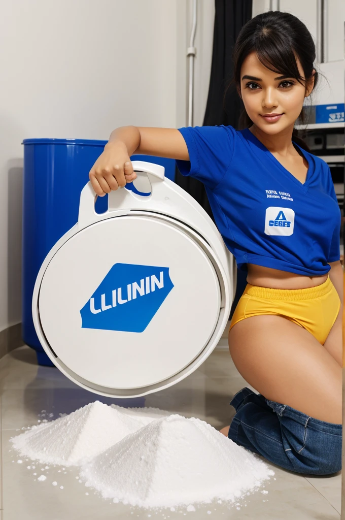 Detergent powder and logo 