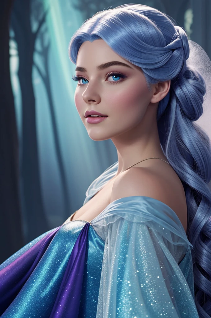 Aurora from Disney movie called 'Sleeping Beauty' in a realistic and modern version