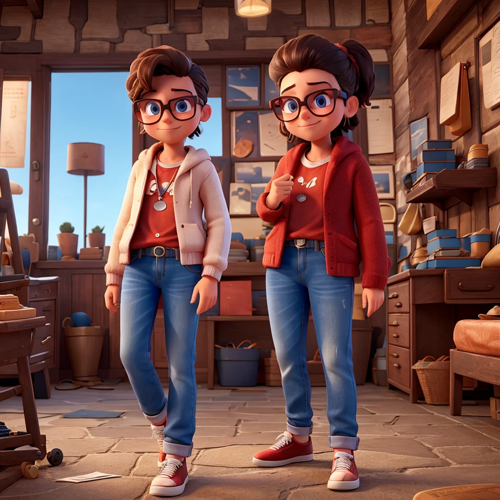 An image with a celebrity wearing funny glasses