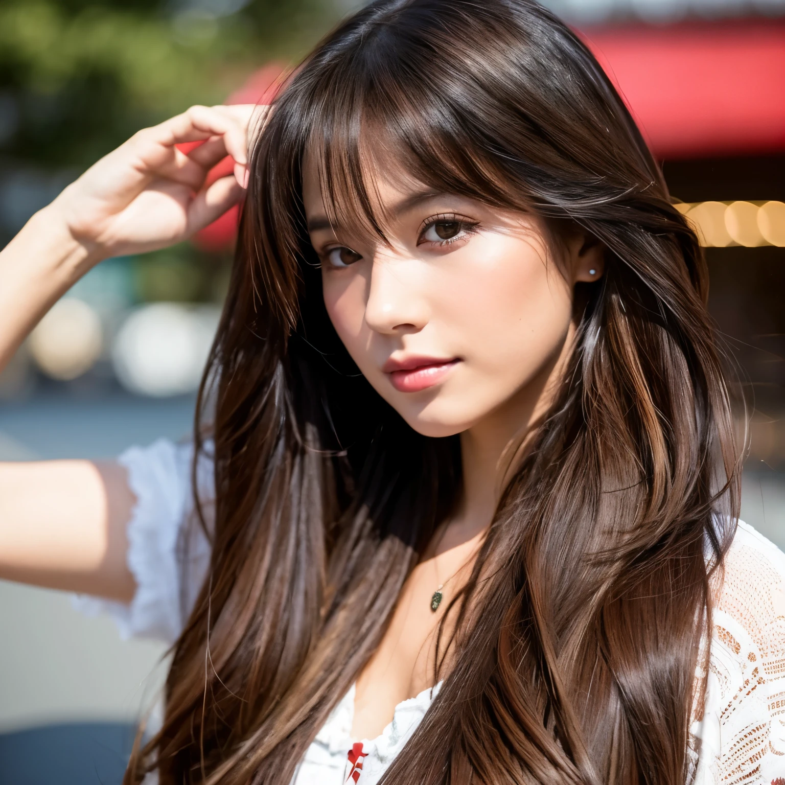 Long Hair、Great style、European and American beauty