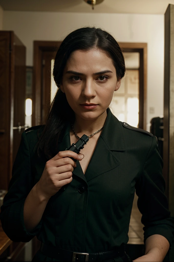 ela bora hitler carrying a gun to his forehead