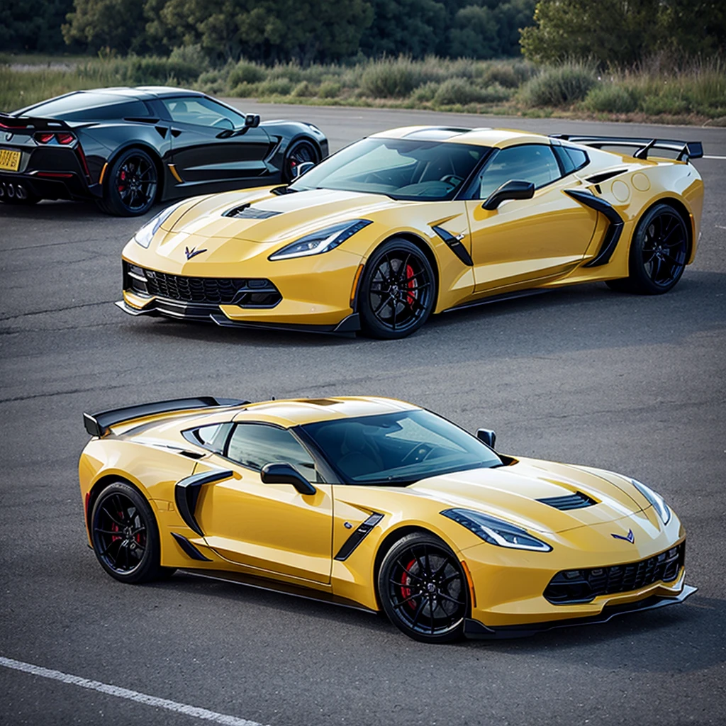 corvette c8, realistic