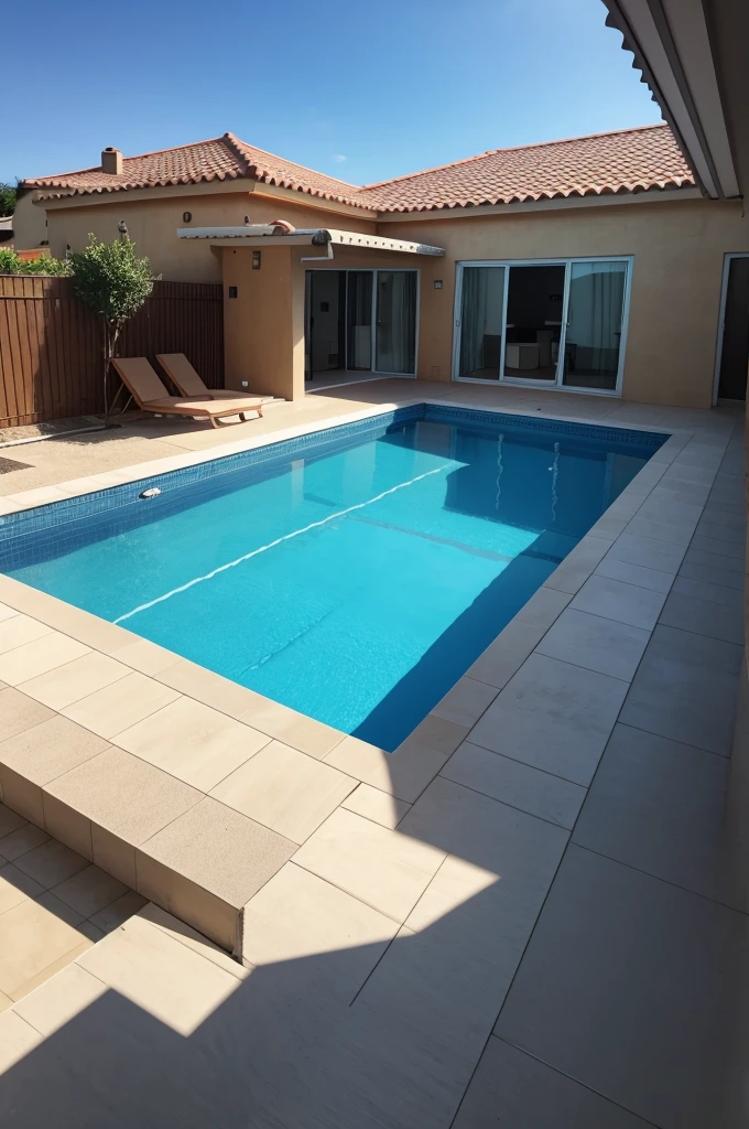 house with swimming pool