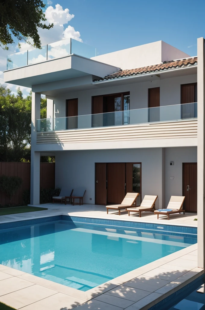 house with swimming pool