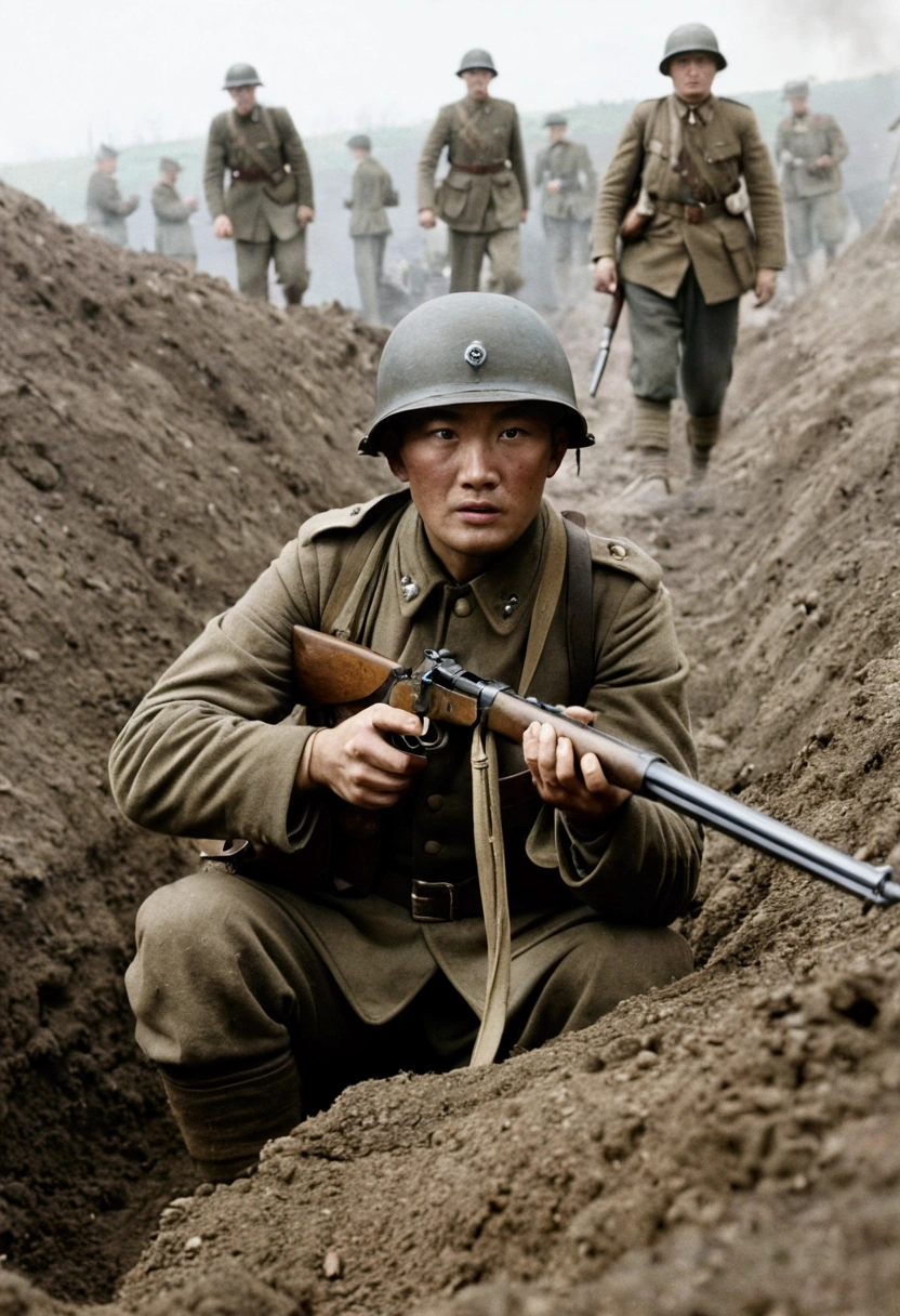 Soldiers standing in a field,Smoke in the background, World War I照片, World War I照片, 用World War II相机拍摄, war photos, World War II, Battlefield scene, Battlefield Background, 对抗 World War I, World War II摄影, World War II摄影, Soldiers come under heavy fire, war photosgraph, On the war zone, war photosgraphy, World War I, In the trenches, 正在In the trenches驻守的士兵, 正在In the trenches驻守, 从In the trenches摄影, World War 1 trench photos, Close-up of soldier holding gun, 一个Close-up of soldier holding gun, Close-up of a soldier holding a gun, European soldiers, European battlefield, German soldiers, German war, European Face, The face of the Europeans, 欧洲German war, European soldiers, White, White士兵,