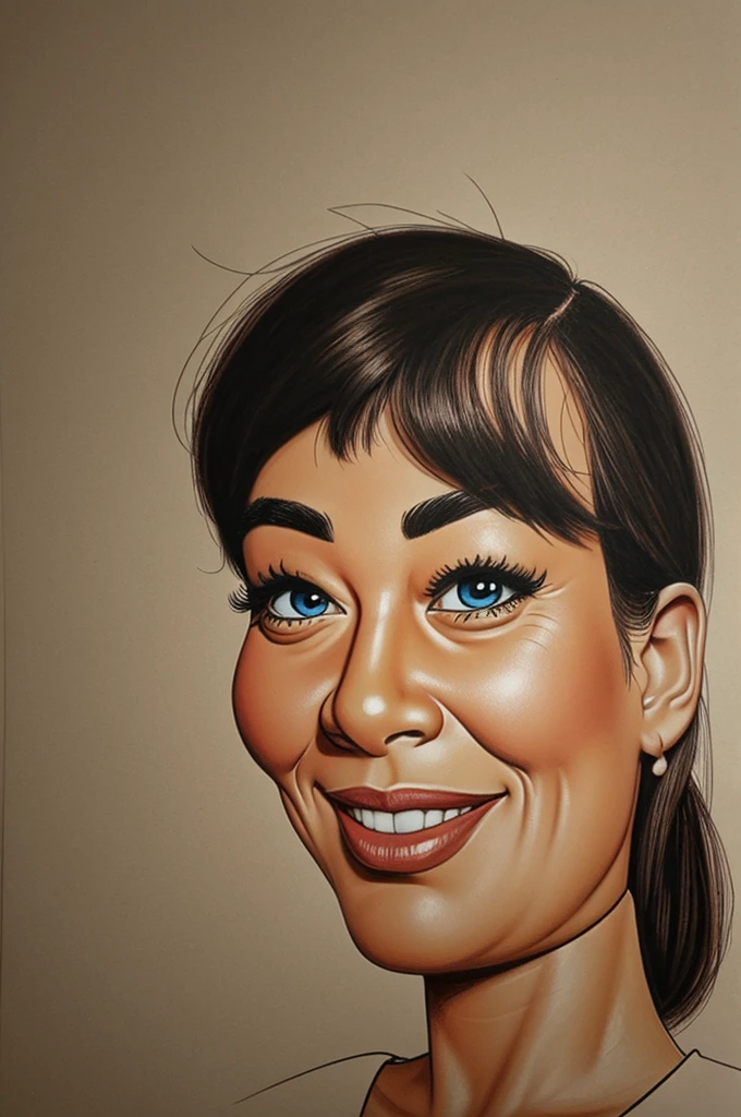 Draw a semi-realistic caricature