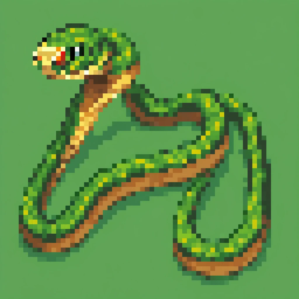 Snake, Pixel art, PixArFK,