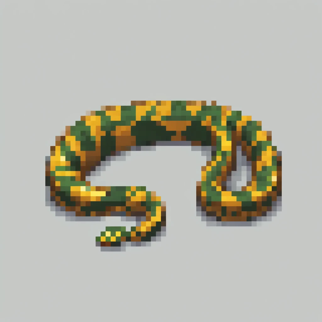 Snake, Pixel art, PixArFK,