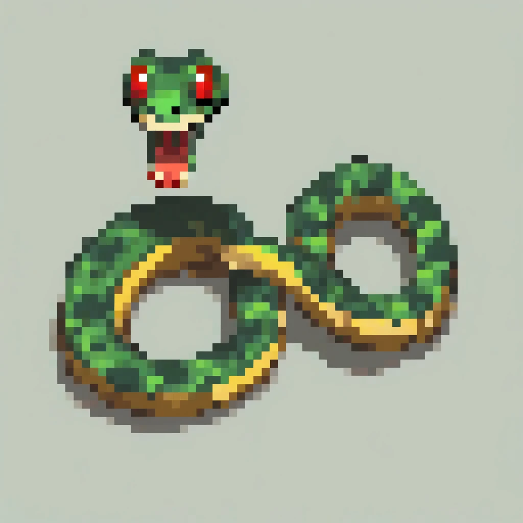 Snake,2025,  Pixel art, PixArFK, 