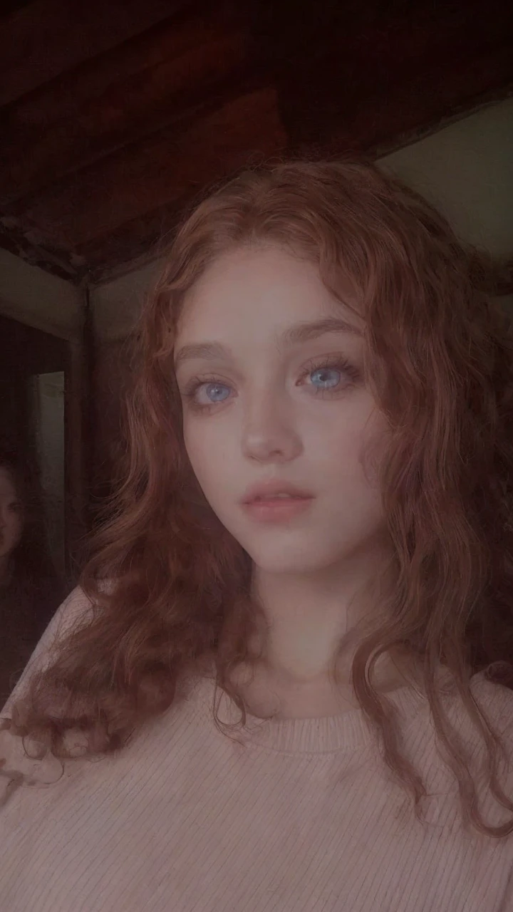 Leave her with amber eyes, and curly hair