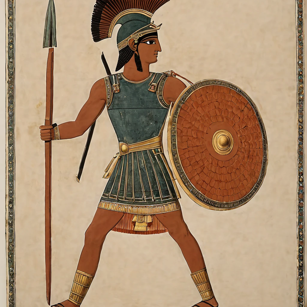 Ancient Greek civilization　Greek Art Style Soldier