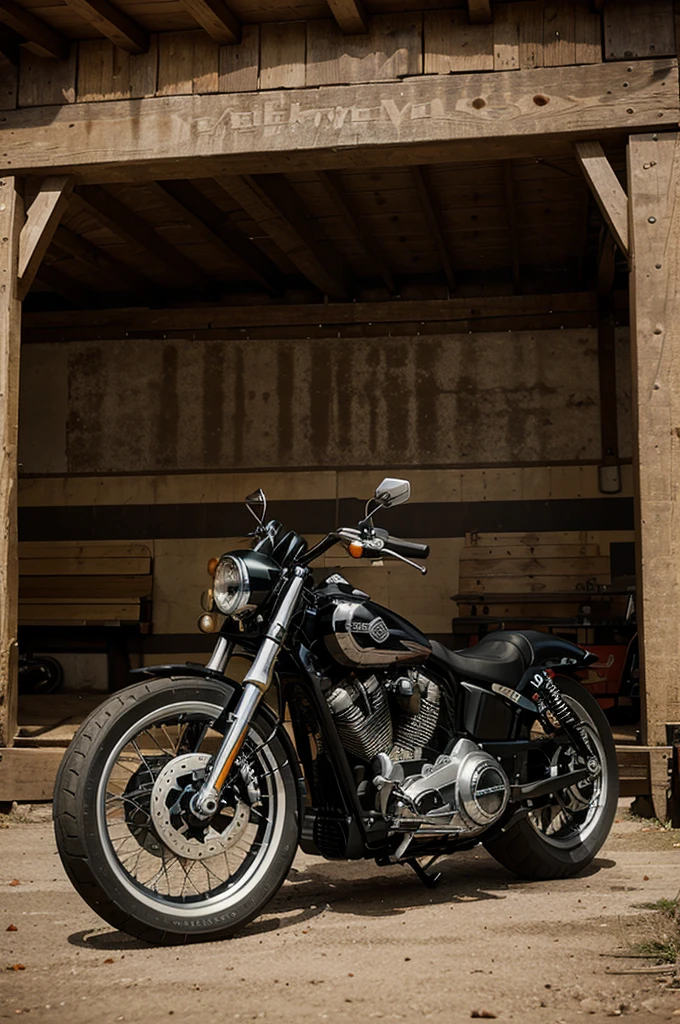 Cartoon design Harley davidson camp