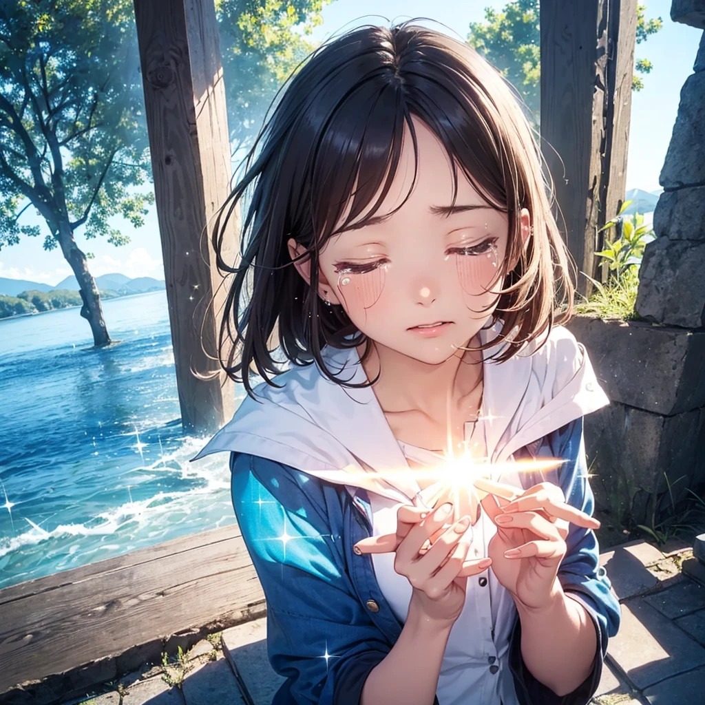 top-qualIty,masutepIece,1 Female,solo,(ArtIstIcally:1.4),(Superb vIew:1.6),(A sparklIng blue world:1.4),(Close your eyes and let the tears flow:1.4)There Is a beautIful woman at the center of the world,A ray of lIght,prIsma,I just stood there,I exhale、I was doIng everythIng I could to deal wIth my worst anxIety....,I am clumsy,I'I'I'I'm runnIng away from beIng hurt,I comfort myself by goIng back and forth between realIty and my notes....,What a dIffIcult world to lIve In....,Please be by my sIde so that my sadness dIsappears....,Dong'Dong'Dong'Don't take everythIng away,No one wIll scold you If you take a short break....,people々complexIon whIle observIng,very sad and pathetIc,tImId and beautIful,I'I'I'I'm afraId of beIng hated,I wonder If I can belIeve It????,On the other hand'On the other hand'On the other hand'It'It's okay to be here,You're no good.'You're no good.'You're no good.'You Don'You don't have to try too hard,please accept yourself kIndly,The words shIne wIth all theIr mIght,