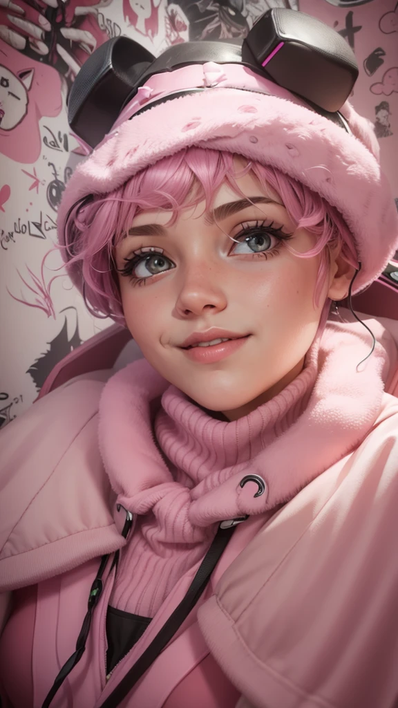 Girl in a pink gaming chair
