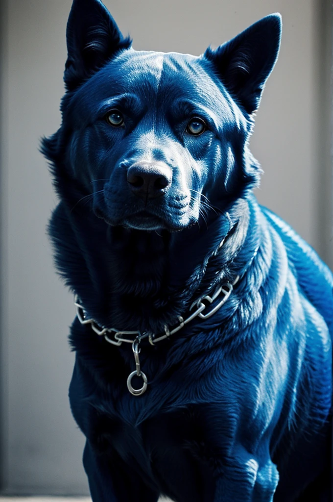 strong blue dog
