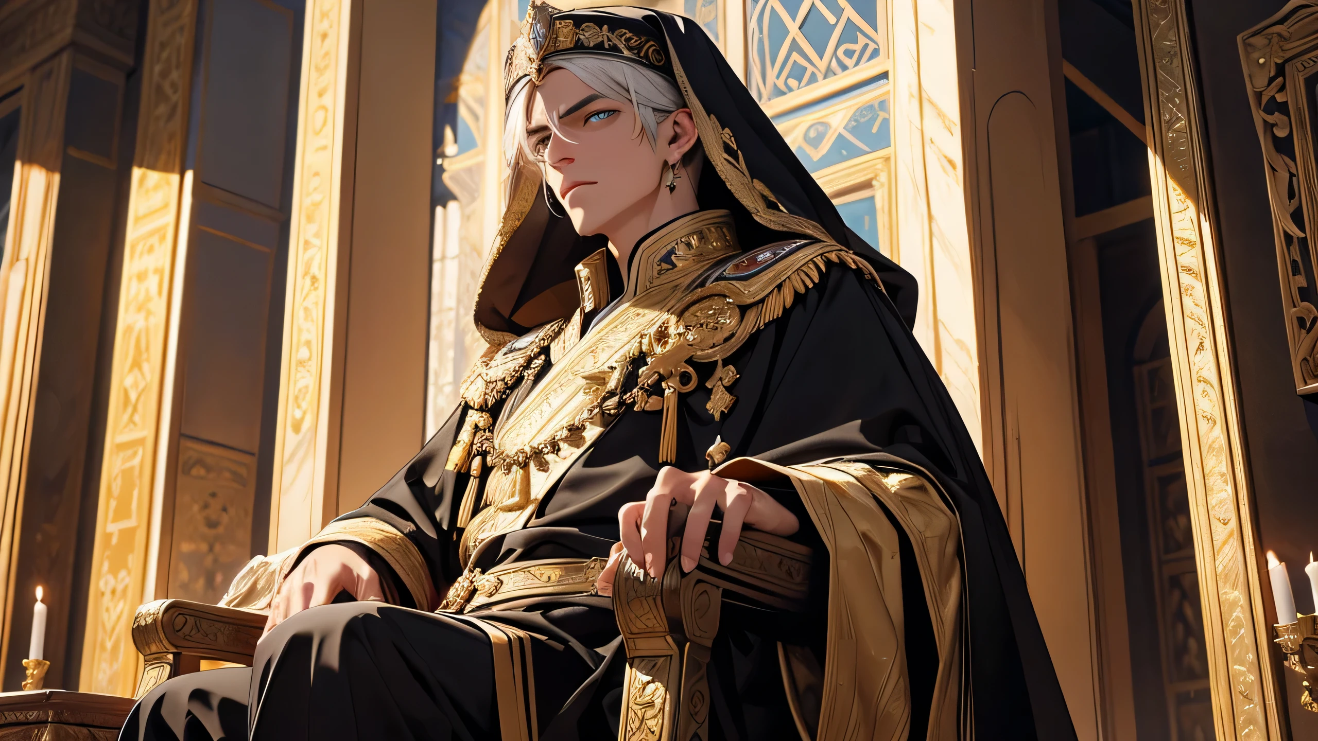 Byzantine Emperor, max details, 8k