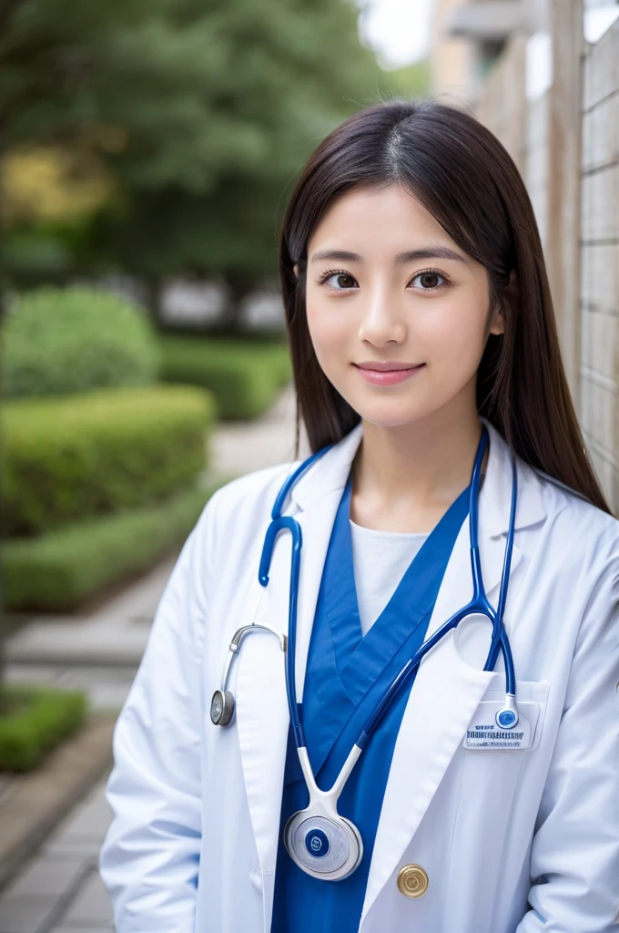 ((Highest quality)), ((masterpiece)), (detailed),Perfect Face,Japanese,Female doctor,White