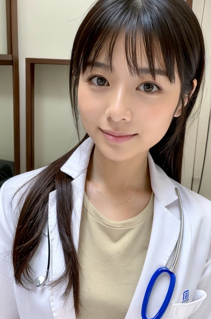 ((Highest quality)), ((masterpiece)), (detailed),Perfect Face,Japanese,Female doctor,White