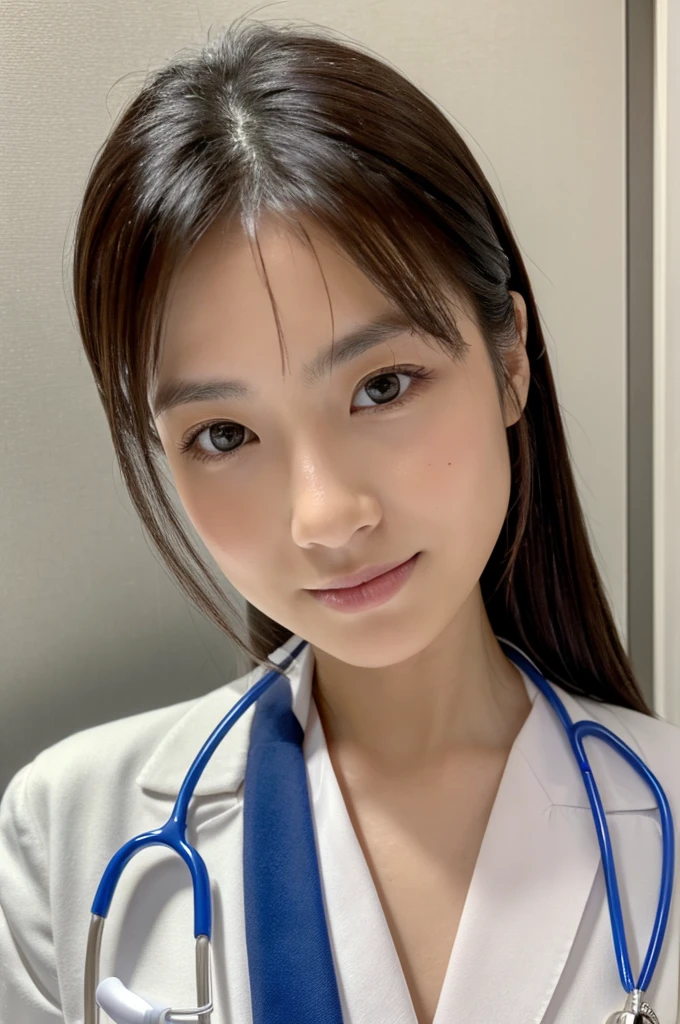 ((Highest quality)), ((masterpiece)), (detailed),Perfect Face,Japanese,Female doctor,White