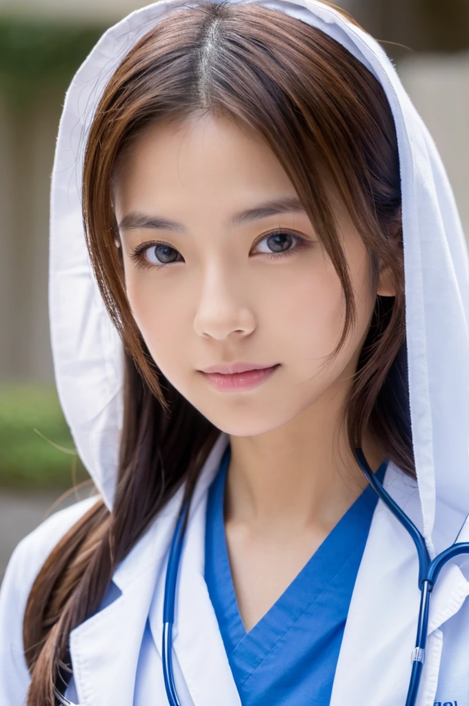 ((Highest quality)), ((masterpiece)), (detailed),Perfect Face,Japanese,Female doctor,White