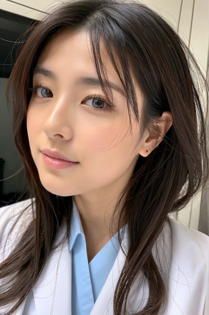 ((Highest quality)), ((masterpiece)), (detailed),Perfect Face,Japanese,Female doctor,White