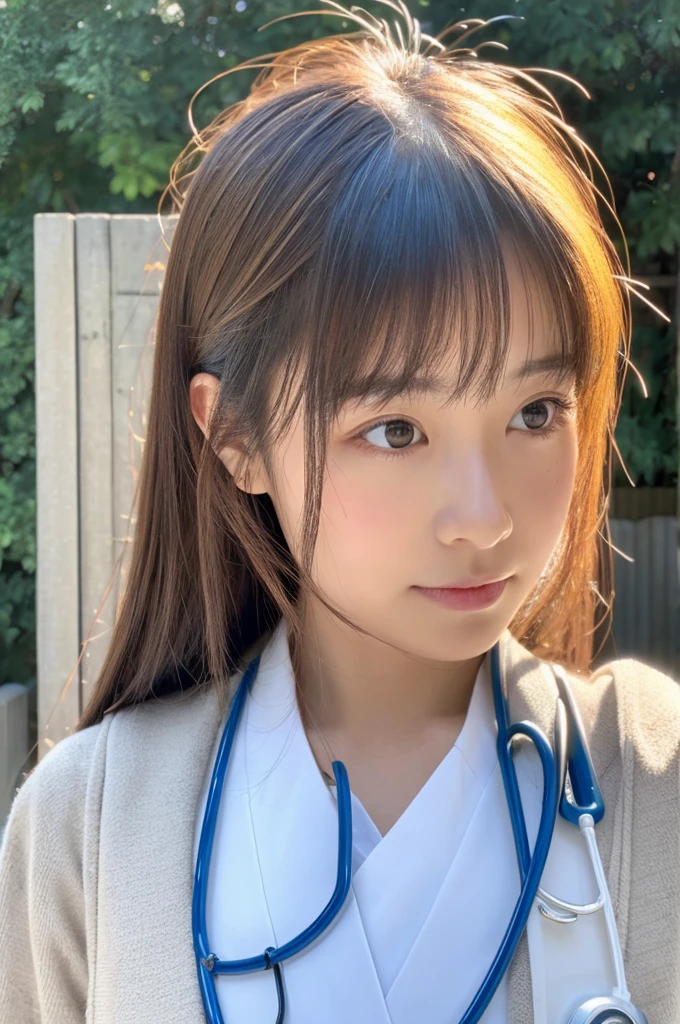 ((Highest quality)), ((masterpiece)), (detailed),Perfect Face,Japanese,Female doctor,White