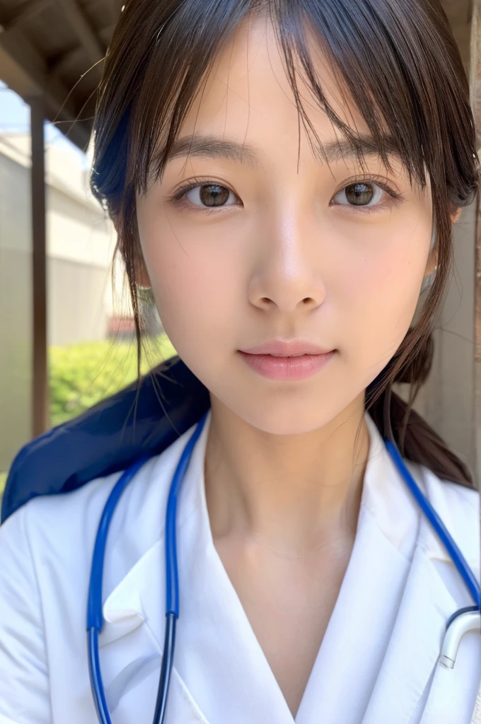 ((Highest quality)), ((masterpiece)), (detailed),Perfect Face,Japanese,Female doctor,White