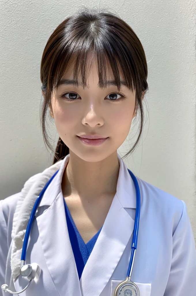 ((Highest quality)), ((masterpiece)), (detailed),Perfect Face,Japanese,Female doctor,White