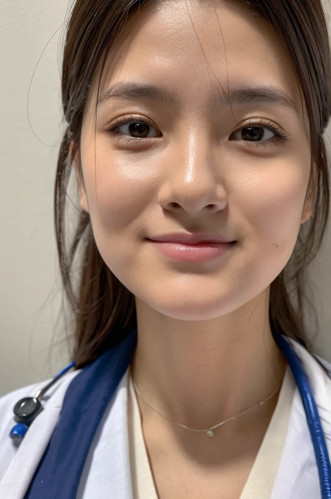 ((Highest quality)), ((masterpiece)), (detailed),Perfect Face,Japanese,Female doctor,White