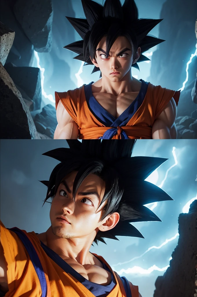 Goku thoughtful