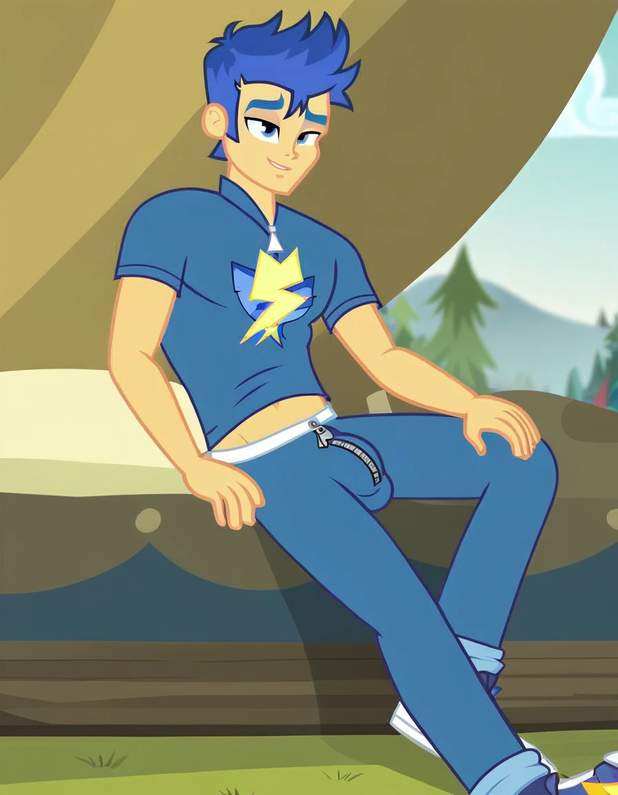explicit, score_9, cartoon, erection in briefs, hard penis in pants, solo, flash_sentry, zipper, closed_pants_fly, equestria_girls, big_crotch_bulge, erection penis in pants, tent in pants, very big tent, tenting, huge_erection_in_pants, flash_sentry, gay, cartoon, very_huge_bulge_in_pants, bedroom_eyes, show accurate, vector, lower body, crotch bulge, only crotch