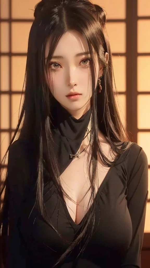 anime image of a woman with long hair and a black top, anime visual of a young woman, female anime character, today's featured anime still, shuushuu anime image, anya from spy x family, in the anime series ergo proxy, yuuka kazami, anime visual of a cute girl, misato katsuragi, yayoi kasuma