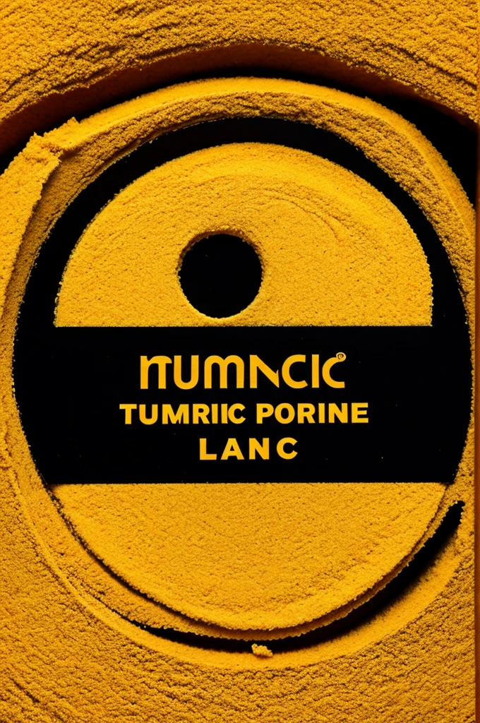 A black logo for an turmeric powder brand named stc with a circle around the logo