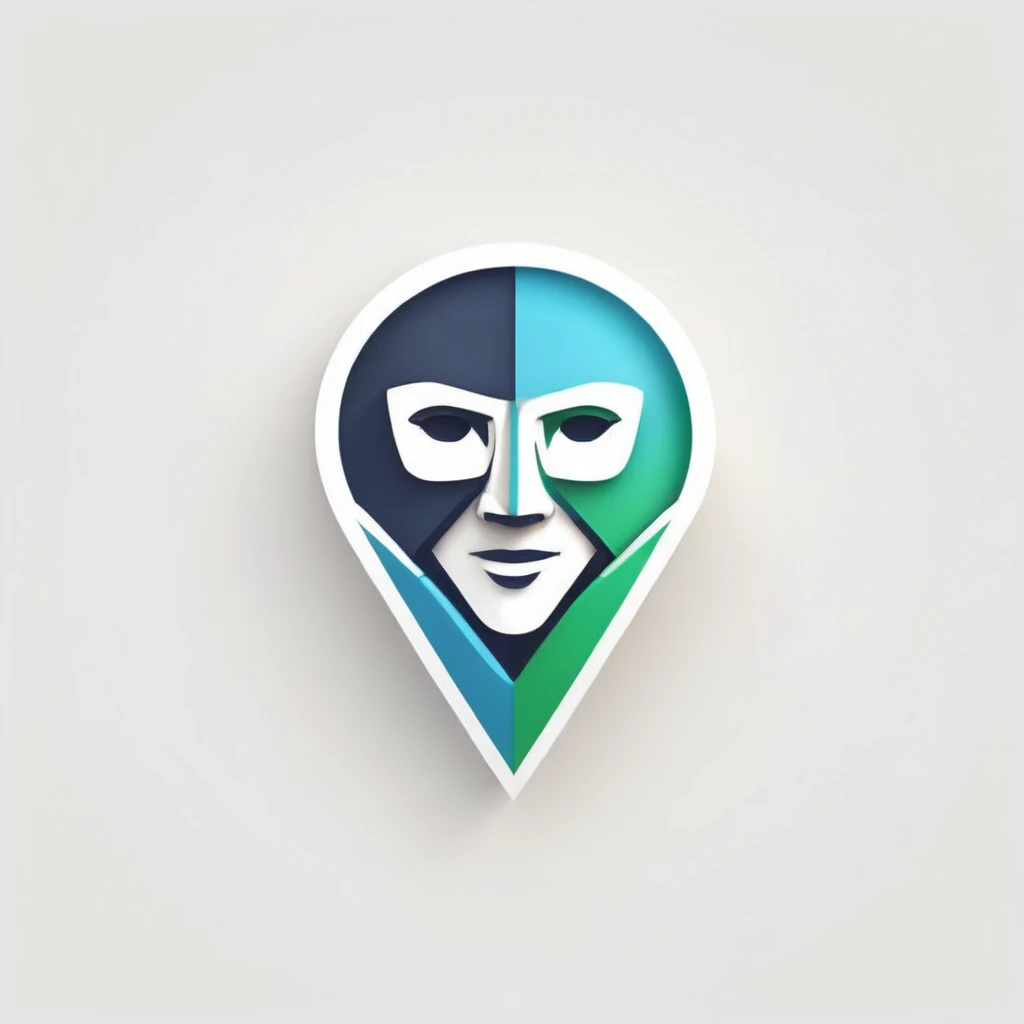 logo, A logo for a 3D model company, character T, innovation-light themed colors (white blue green) ),LogoRedAF ,