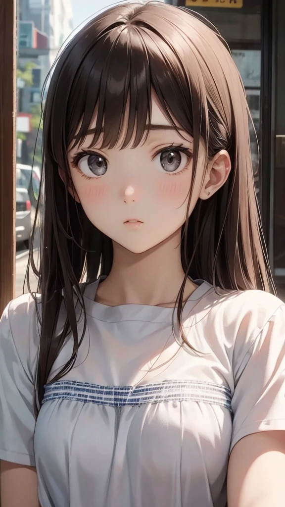 、beautiful girl、Expressionless、face closeup