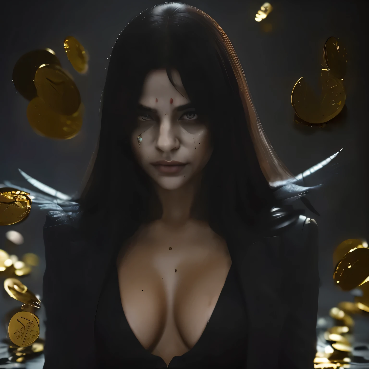 a large pile of falling gold coins, rain of money, beautiful detailed coins, realistic 3d rendering, highly detailed, (best quality,4k,8k,highres,masterpiece:1.2),ultra-detailed,(realistic,photorealistic,photo-realistic:1.37),cinematic lighting,dramatic chiaroscuro,vibrant colors,glowing gold,intricate details