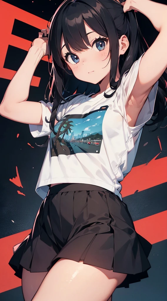 Top Quality, 8K, 4K, High Definition, Detail, (better-quality, 8K, 12), top-quality, T-shirt design, gamboy, Japanese words around the gameboy, black background,