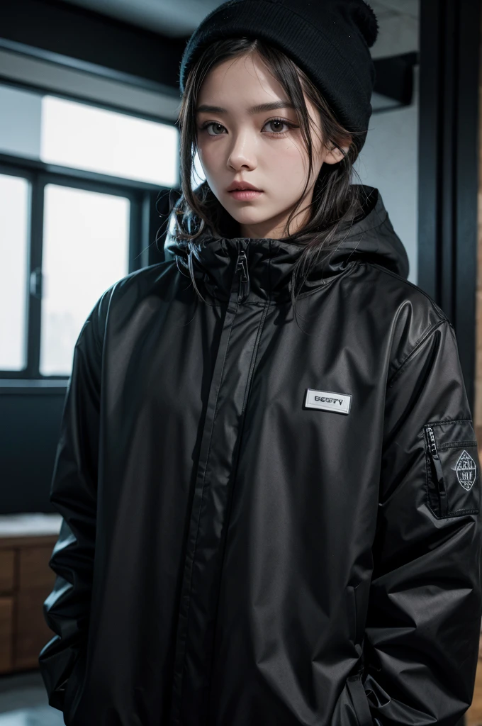 Black cold clothing