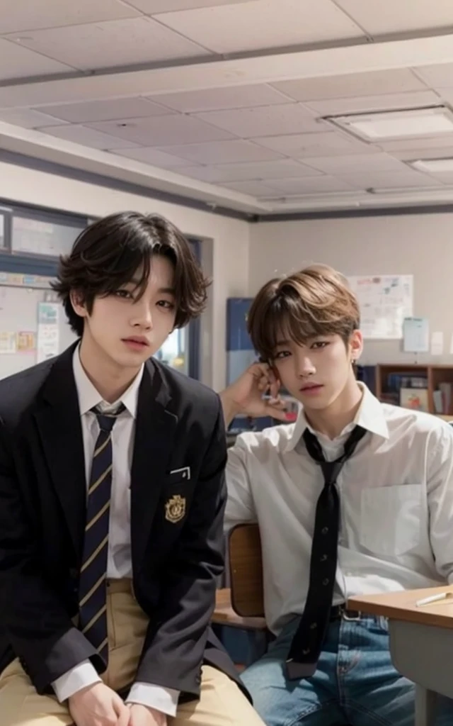 School boys, asian boys, white, jimin, jungkook,students