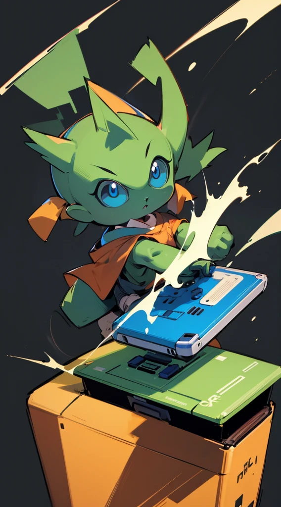 Top Quality, 8K, 4K, High Definition, Detail, (better-quality, 8K, 12), top-quality, T-shirt design, gamboy, Japanese words around the gameboy, black background,