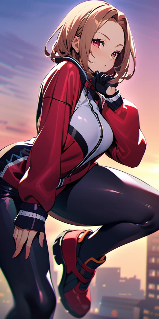 ((Highest quality、masterpiece、Anime Style、Highest quality、High resolution、8k、detailed、ultra-detailed:1.3))、Long legs、Sharp focus:1.2, Beautiful woman with perfect figure:1.4、(smile:1.2), double eyelid、30-year-old woman、Sexy pose、((((Shut your mouth.、One Woman、ワンピース:1.5)))),The background is tokyo
