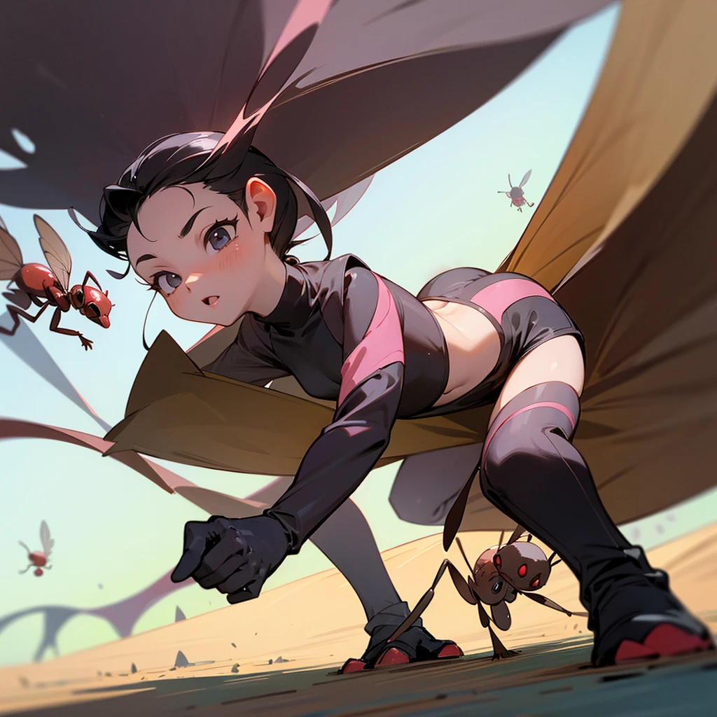 From the point of view of the ants baby flies her best friend also flies but is afraid