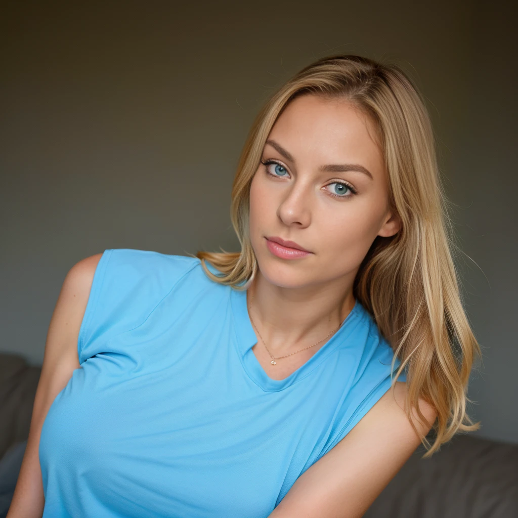 belle blonde (fais du sport , du running), très détaillé, 21 ans, visage innocent, cheveux ondulés naturels, yeux bleus, haute résolution, chef-d'ouvrages d'art, Meilleure qualité, détails complexes, très détaillé, acuité, peau détaillée, Réaliste skin texture, texture, yeux détaillés, professionnel, 4k, Sourire charmant, tourné avec Canon, 85mm, faible profondeur de champ, Kodak Vision Couleur, corps parfaitement ajusté, extrêmement détaillé, photo_\(ultra\), photoRéaliste, Réaliste, Post-traitement, détail maximum, rugosité, vrai vie, ultra Réaliste, photoréalisme, La photographie, 8k euh, La photographie faire plusieure pose sur les differentes photo